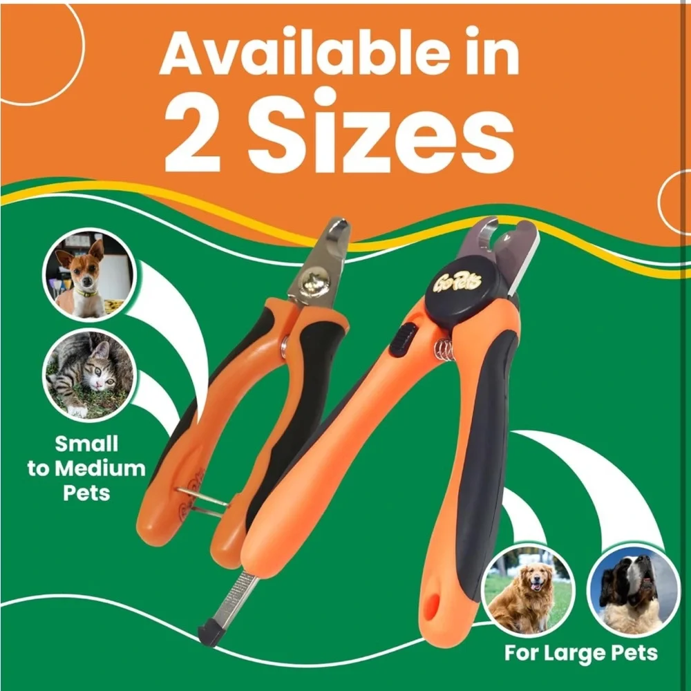 GoPets Dog Nail Clippers with Quick Sensor& Safety Guard,Heavy Duty Nail Trimmer